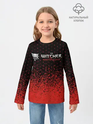 Детский лонгслив / Ведьмак: Охотник на Монстров - Краска