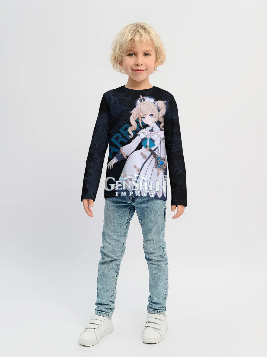 Детский лонгслив / Барбара Genshin Impact