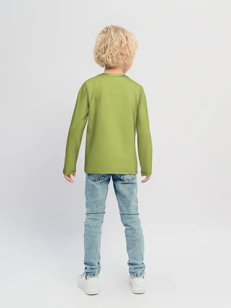 Детский лонгслив / Кот и цветы