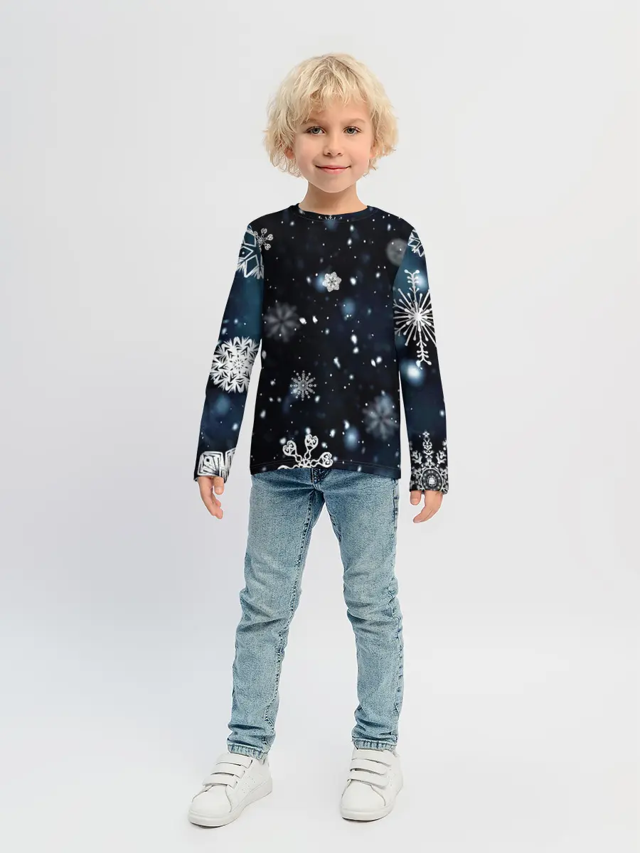 Детский лонгслив / А снег идёт