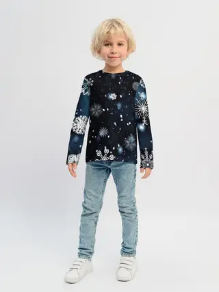 Детский лонгслив / А снег идёт