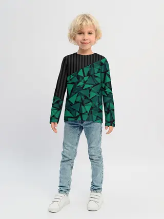 Детский лонгслив / Геометрический узор