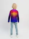 Детский лонгслив / Размытый оранжево-фиолетовый