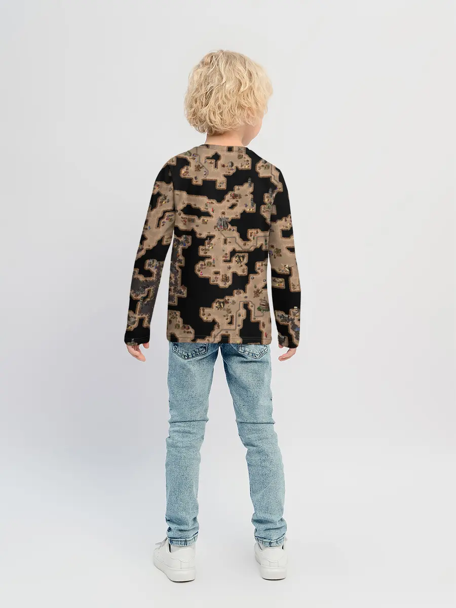 Детский лонгслив / Heroes III Dungeon Map