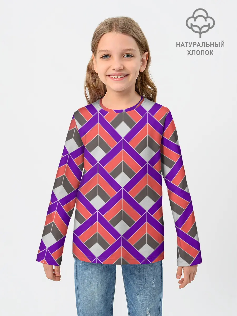 Детский лонгслив / Шотландка / Plaid