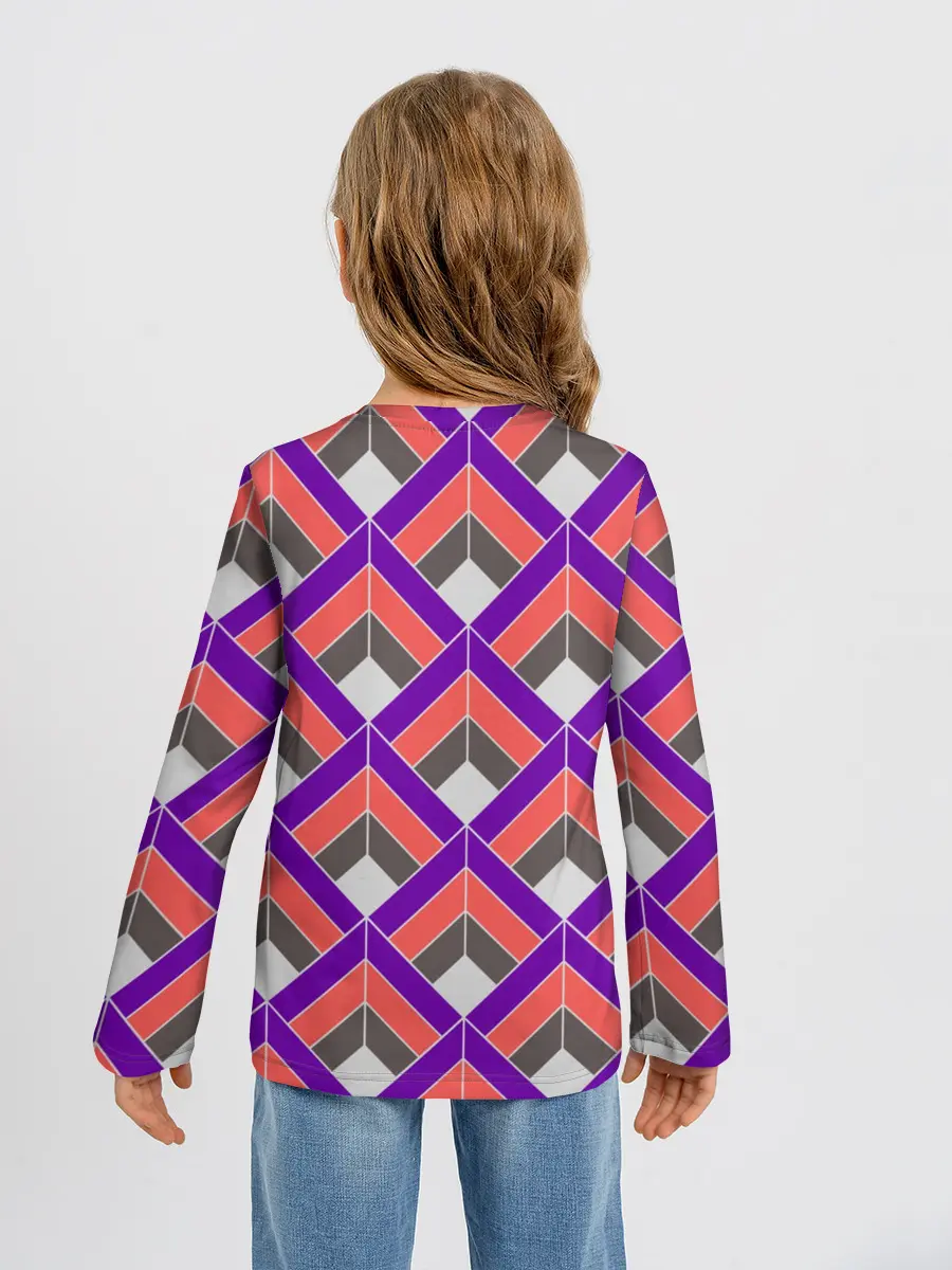 Детский лонгслив / Шотландка / Plaid