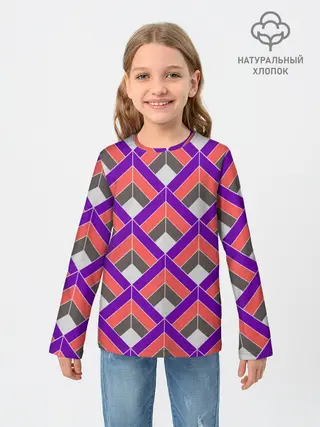 Детский лонгслив / Шотландка / Plaid