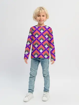 Детский лонгслив / Шотландка / Plaid