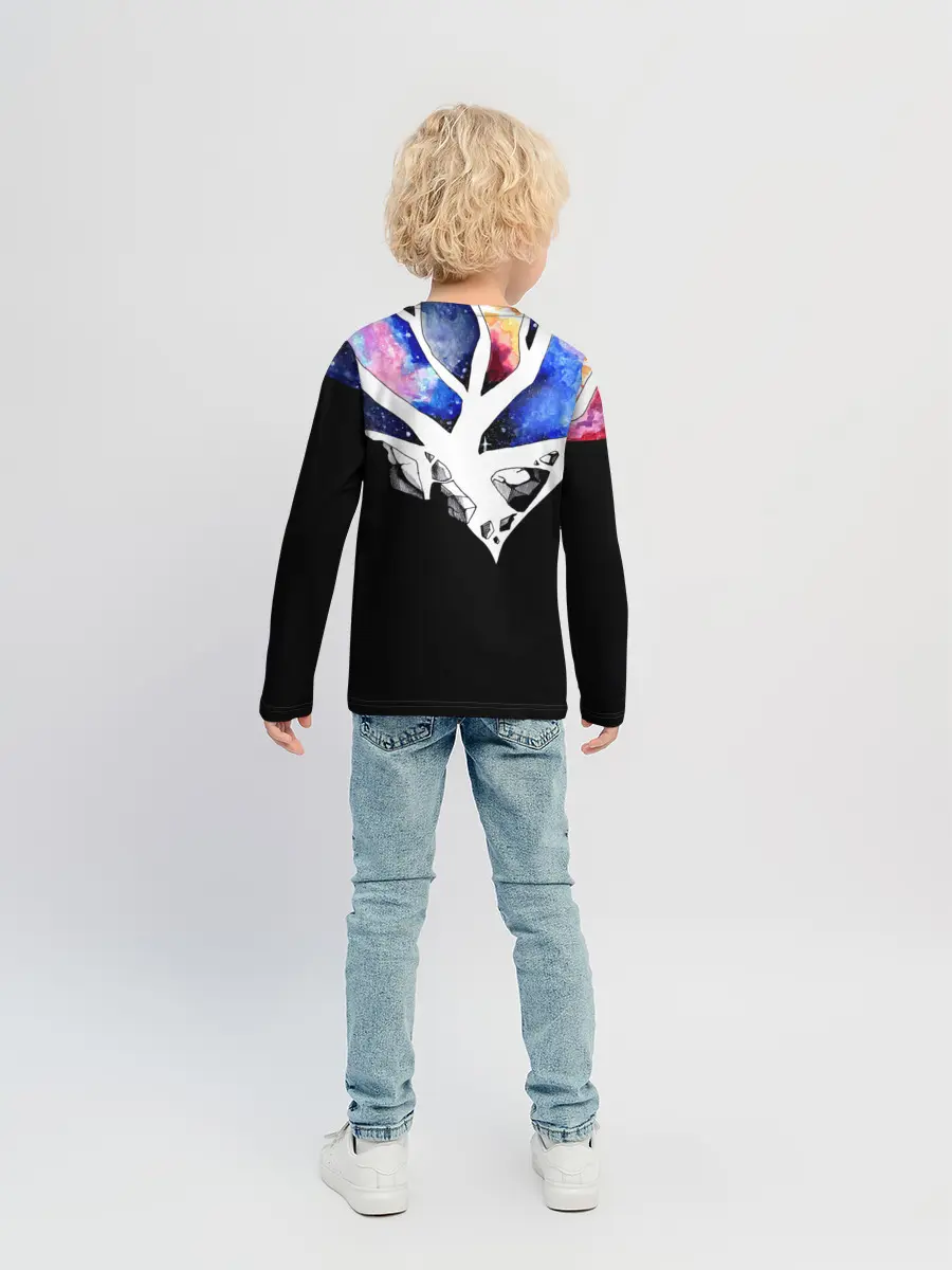 Детский лонгслив / Звёздные сердца