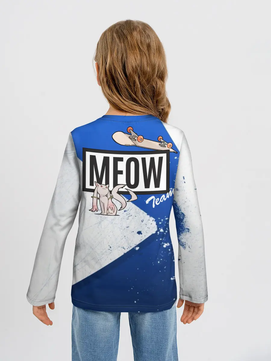 Детский лонгслив / Meow team