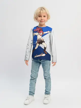 Детский лонгслив / Meow team