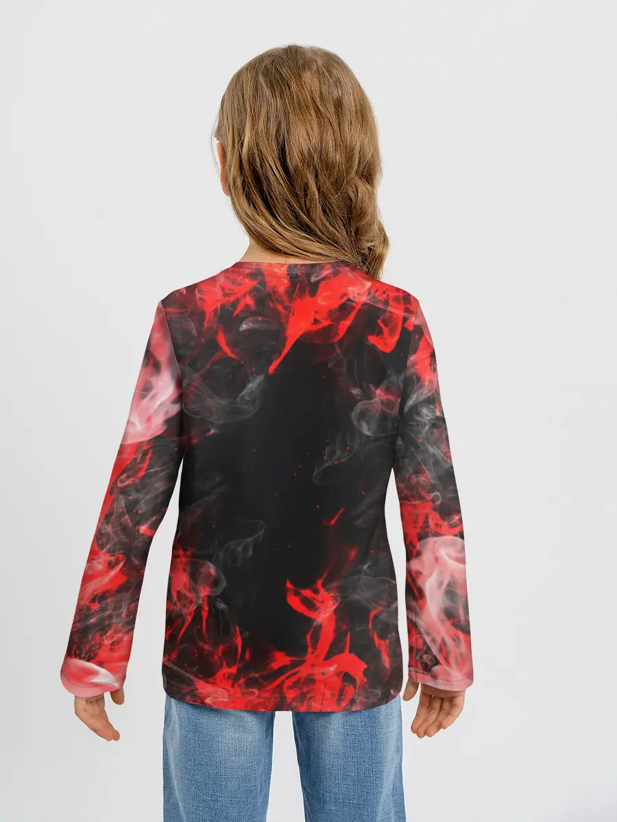 Детский лонгслив / Опасный Динозавр | Red Dino