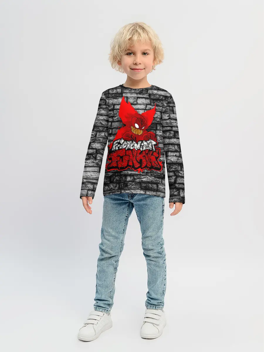 Детский лонгслив / Friday Night Funkin TrickyWall