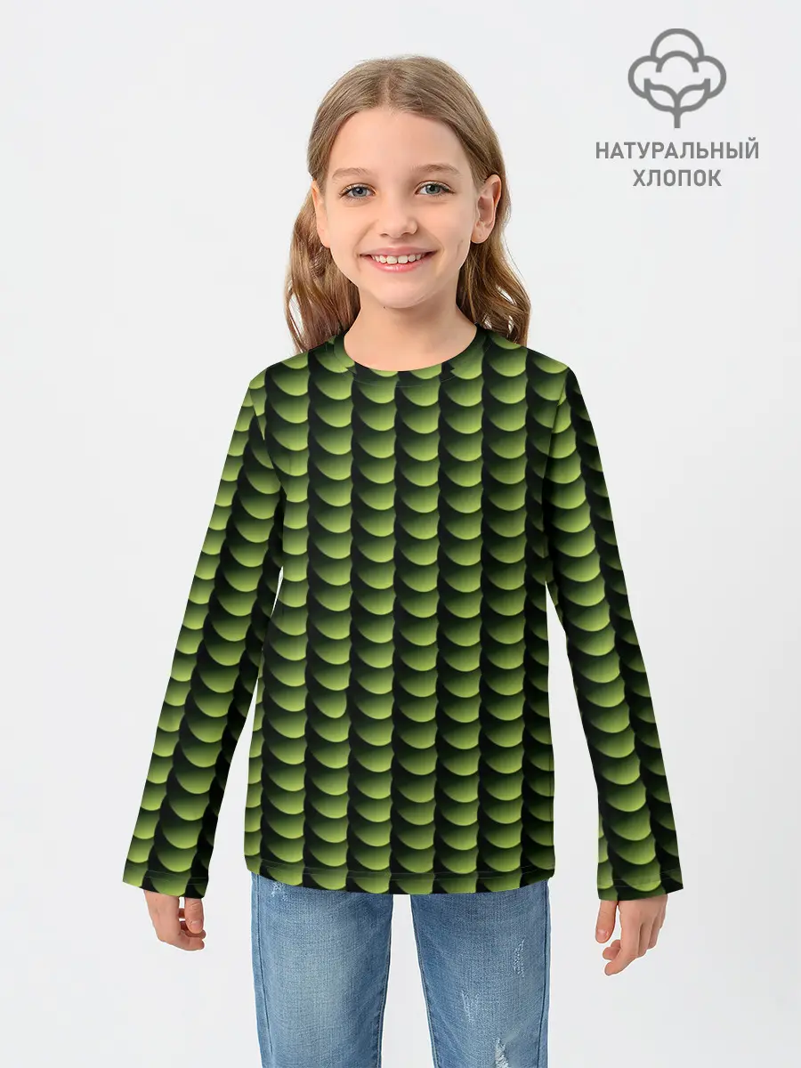 Детский лонгслив / Digital bamboo