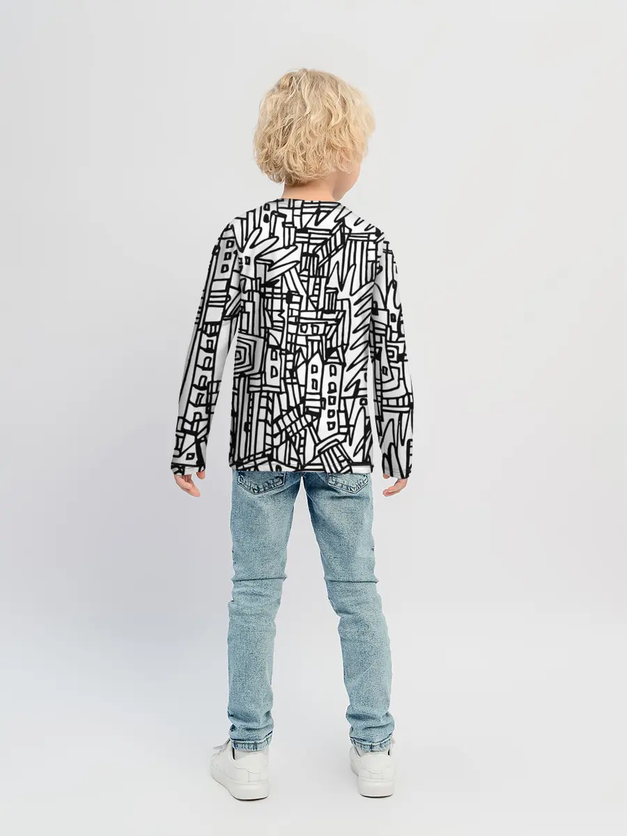 Детский лонгслив / Городской скетч