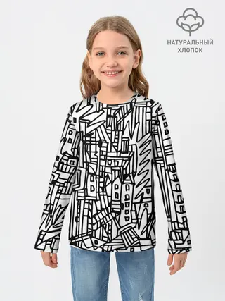 Детский лонгслив / Городской скетч