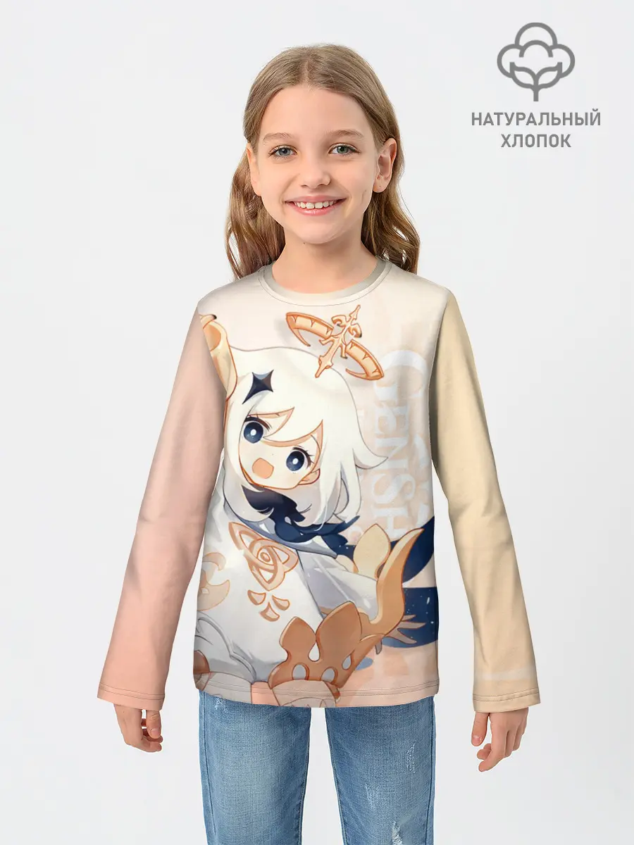 Детский лонгслив / Genshin Impact, Паймон