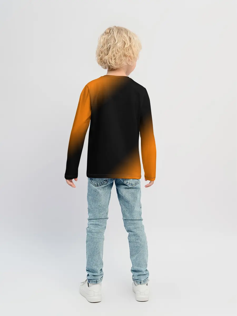 Детский лонгслив / Лисичка - Градиент