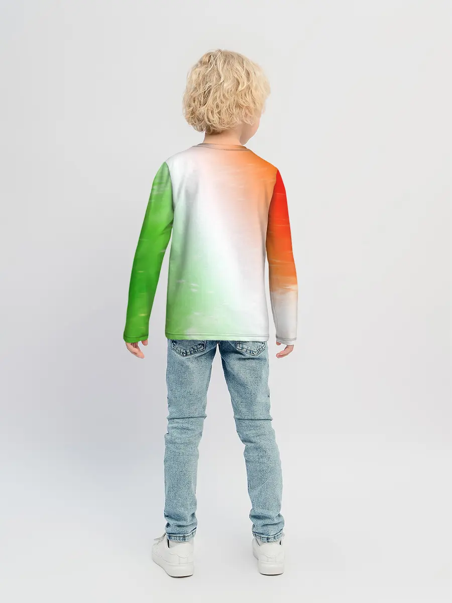 Детский лонгслив / Pop It Anti Stress - Heart - Fire