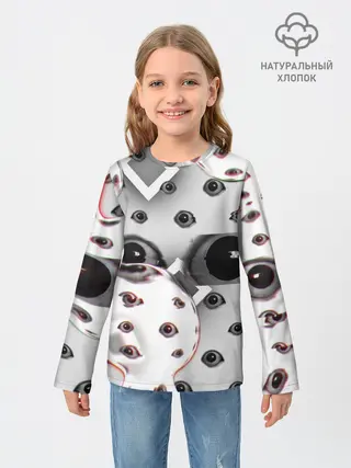 Детский лонгслив / они наблюдают за тобой