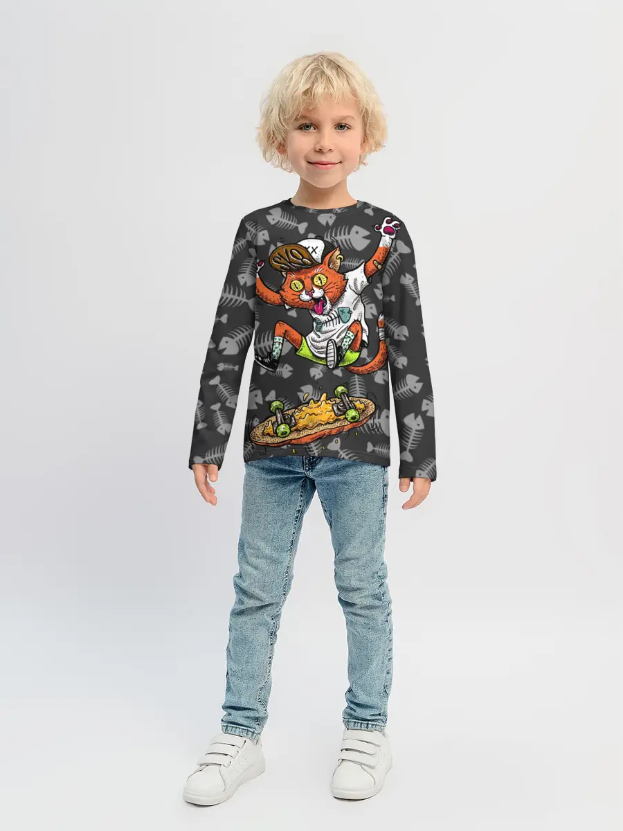 Детский лонгслив / SK8CAT