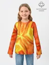 Детский лонгслив / Желто-оранжевая абстракция