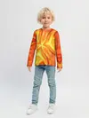 Детский лонгслив / Желто-оранжевая абстракция