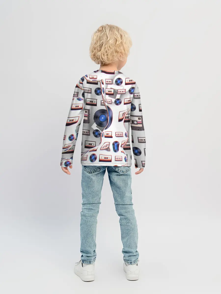 Детский лонгслив / дискотека 80