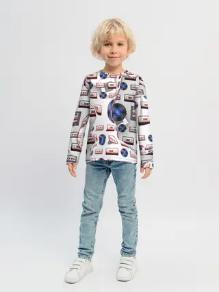Детский лонгслив / дискотека 80