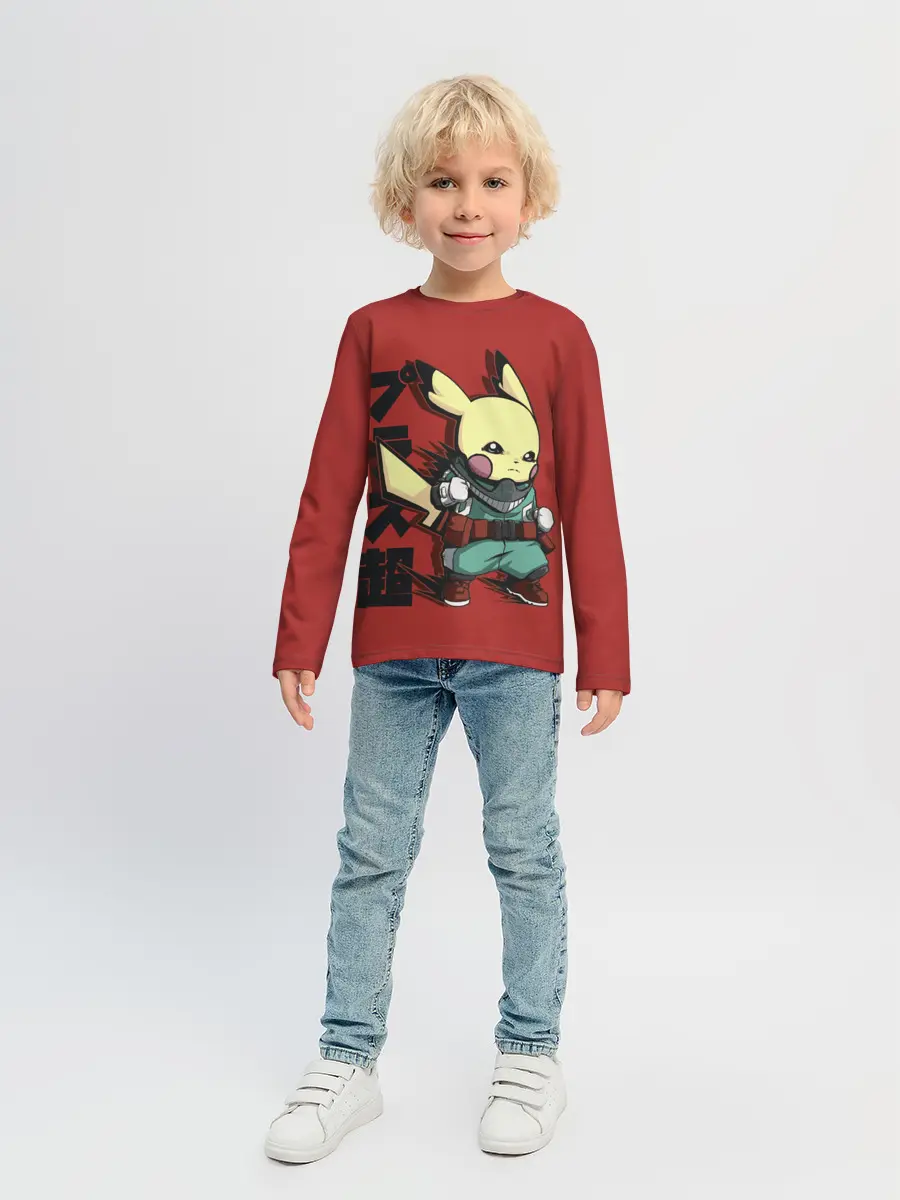 Детский лонгслив / Аттака Пикачу