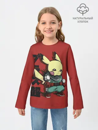 Детский лонгслив / Аттака Пикачу