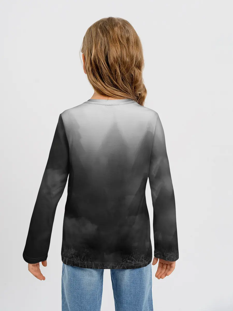 Детский лонгслив / СИРЕНОГОЛОВЫЙ / ТУМАННЫЙ ЛЕС