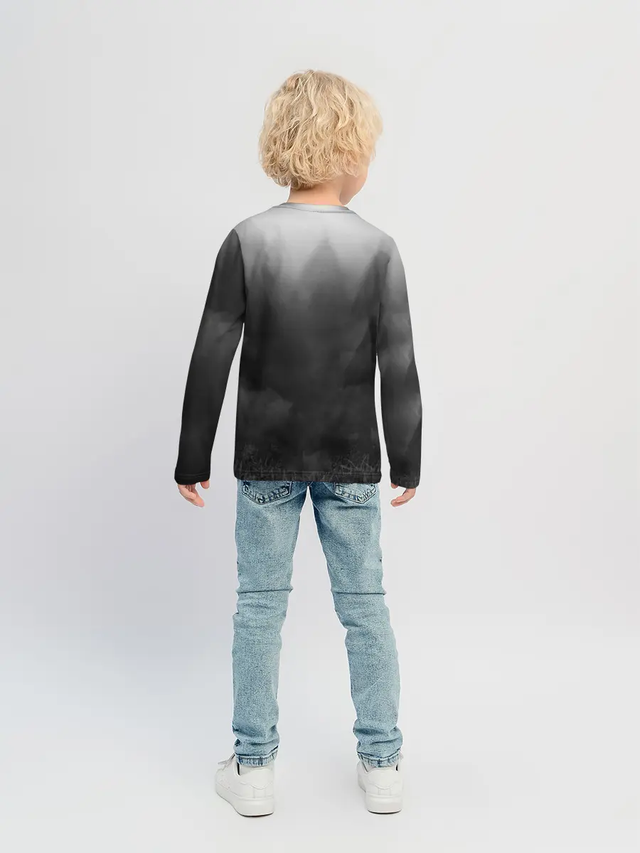 Детский лонгслив / СИРЕНОГОЛОВЫЙ / ТУМАННЫЙ ЛЕС