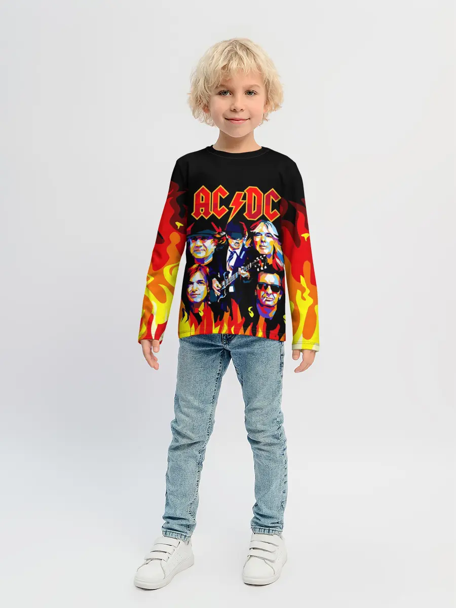 Детский лонгслив / AC DC HIGHWAY TO HELL