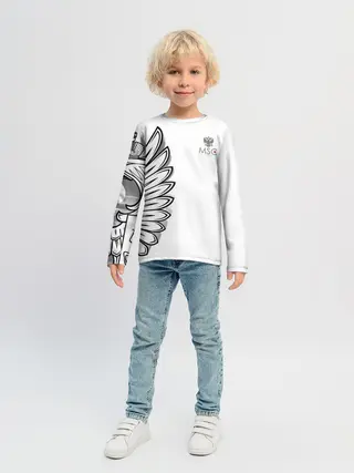 Детский лонгслив / Russia | MSKSide 3D Logo