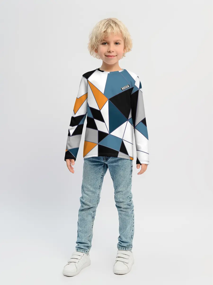 Детский лонгслив / Геометрический узор