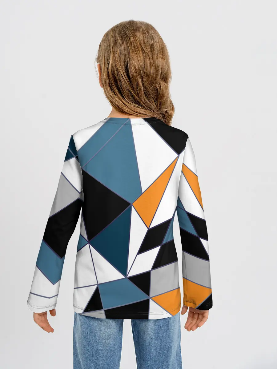 Детский лонгслив / Геометрический узор