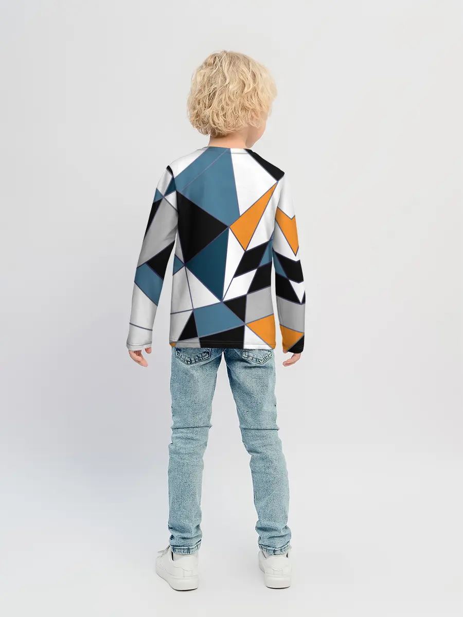 Детский лонгслив / Геометрический узор