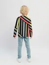Детский лонгслив / Абстрактный полосатый узор