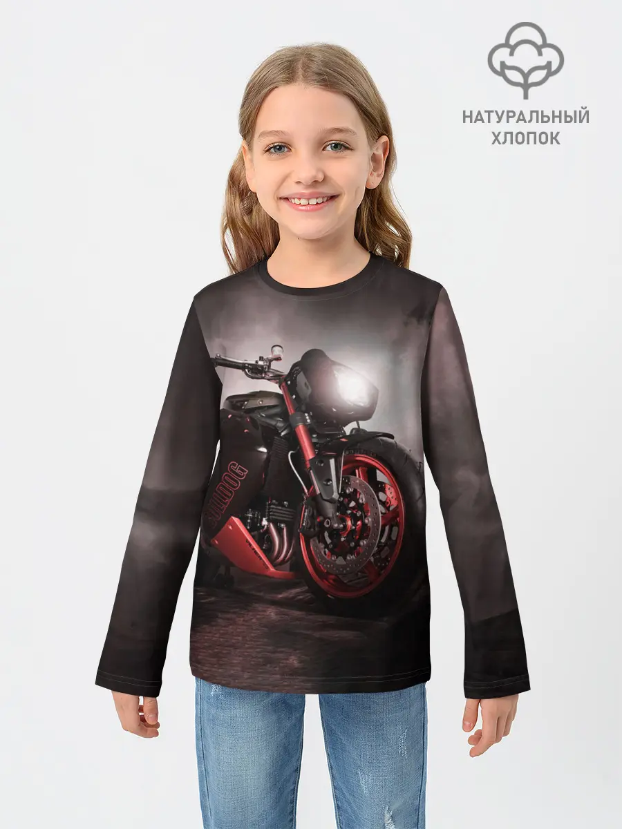 Детский лонгслив / СУПЕРБАЙК
