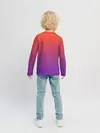 Детский лонгслив / Оранжевый и Фиолетовый