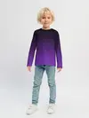 Детский лонгслив / Ночной градиент | Фиолетовый