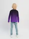 Детский лонгслив / Ночной градиент | Фиолетовый