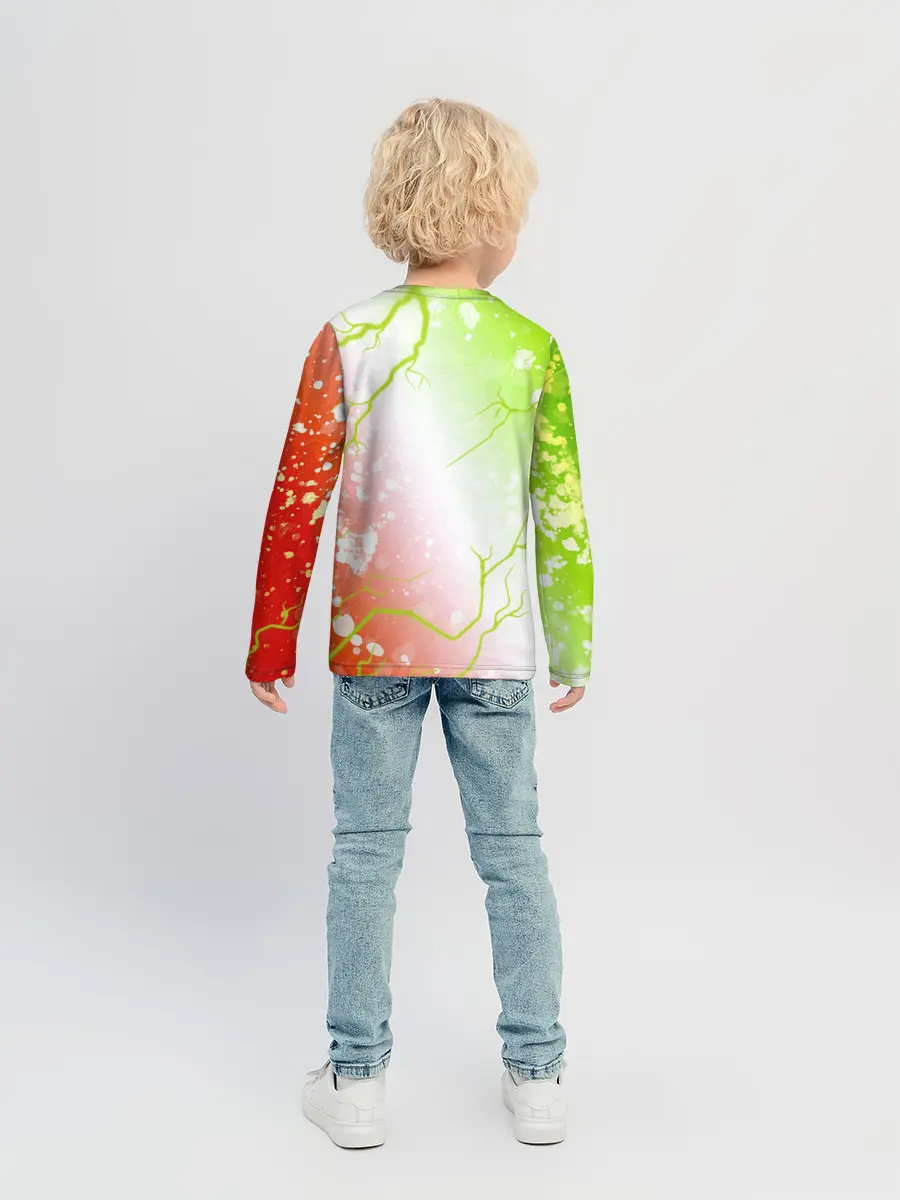 Детский лонгслив / Pop It - Happy - Lightning