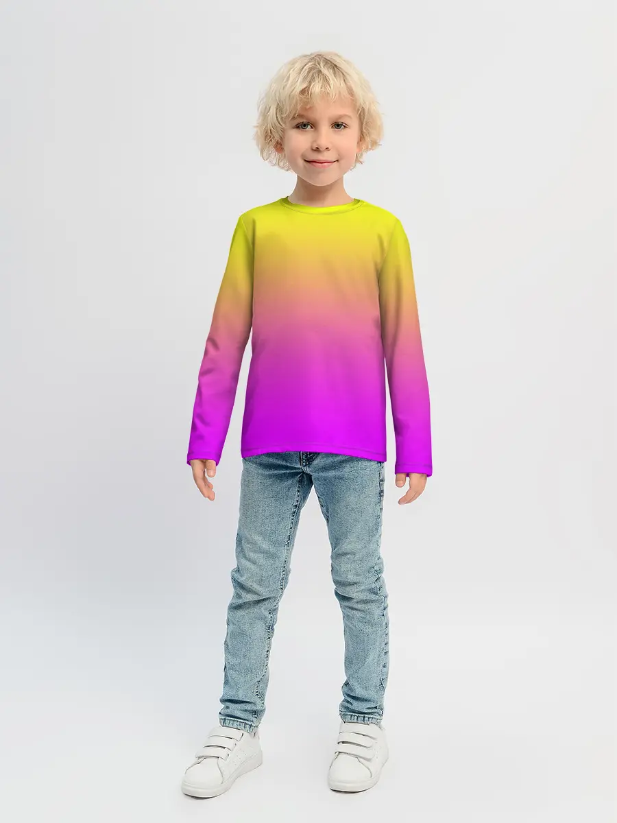 Детский лонгслив / Яркий рассвет