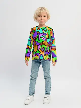 Детский лонгслив / Хаус в душе и голове