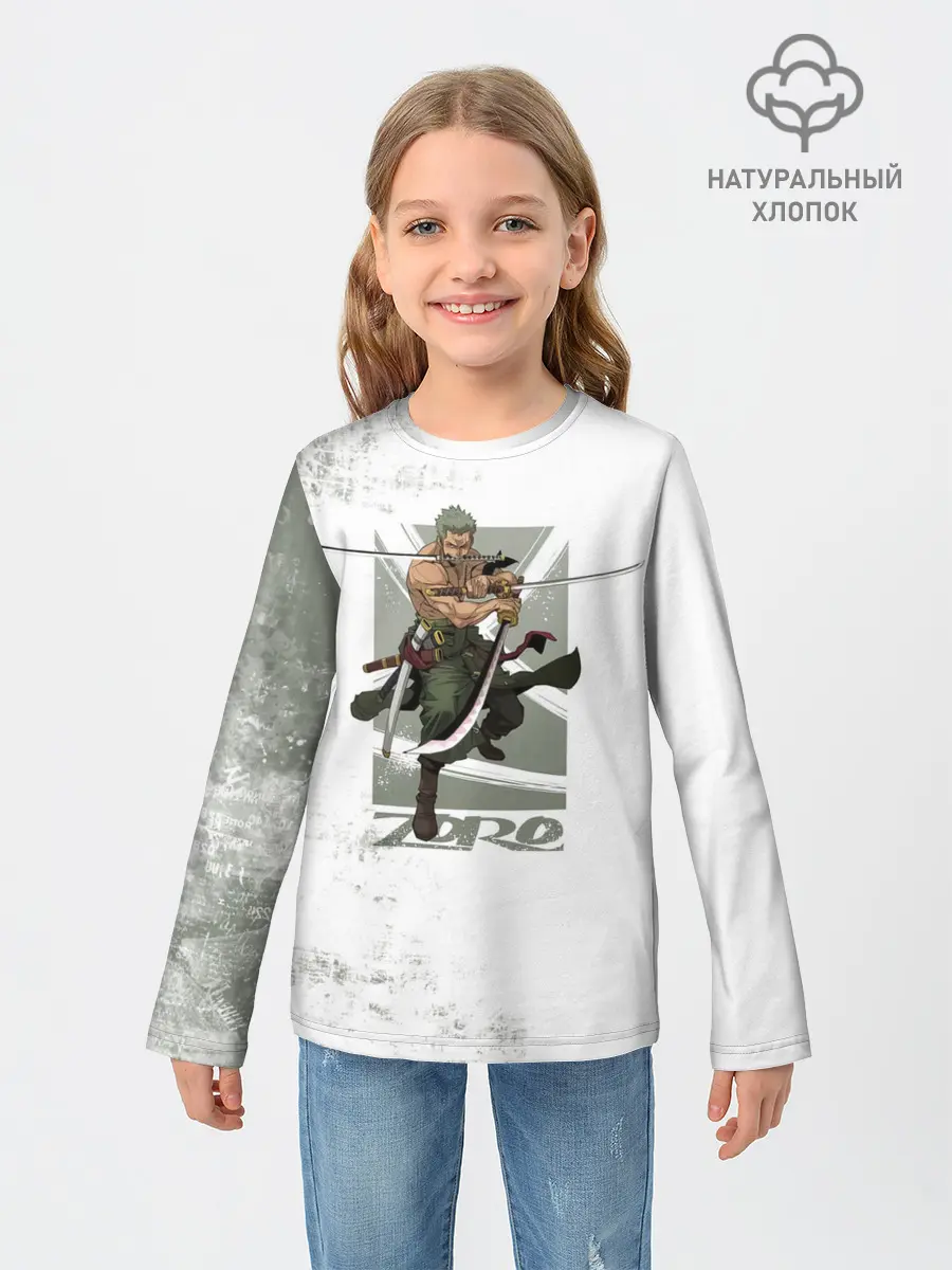 Детский лонгслив / Зоро One Piece. Большой куш