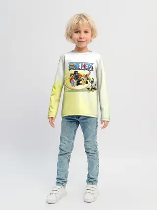 Детский лонгслив / One Piece пираты Соломенной Шляпы