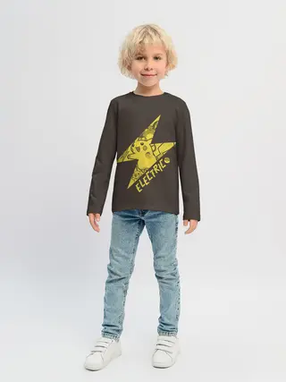 Детский лонгслив / Электрические покемоны