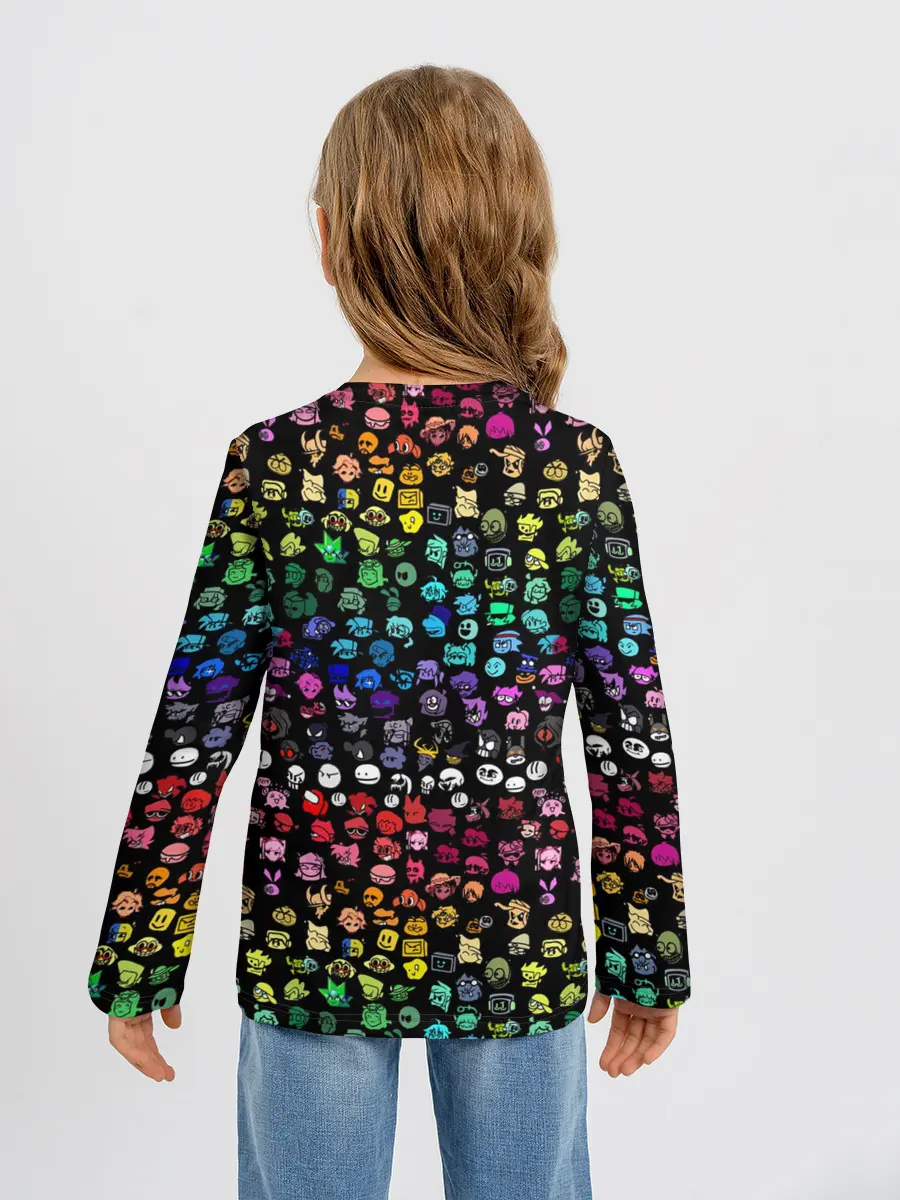 Детский лонгслив / ПЕРСОНАЖИ ИГРЫ FNF